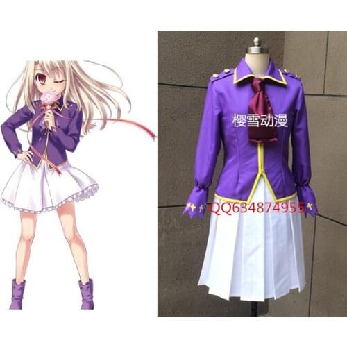 2016 Fate stay night Illyasviel Von Einzbern Skirt uniforms Cosplay Costume