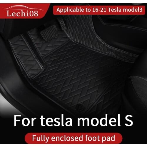 Leather floor mat For tesla model S floor mats accessories 2016-2021 tesla S accessoires