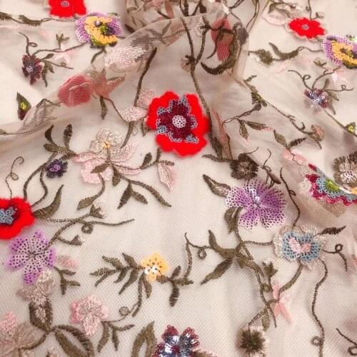 Lace Fabric High Quality African French Lace Fabric with Sequins L-2888819 Nigeria Sequence Lace