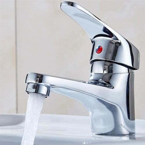 Kitchen Tap Alloy Basin Taps Metal Sink Tap Hot and Cold Water Home Faucet (2012 Alloy Faucet)