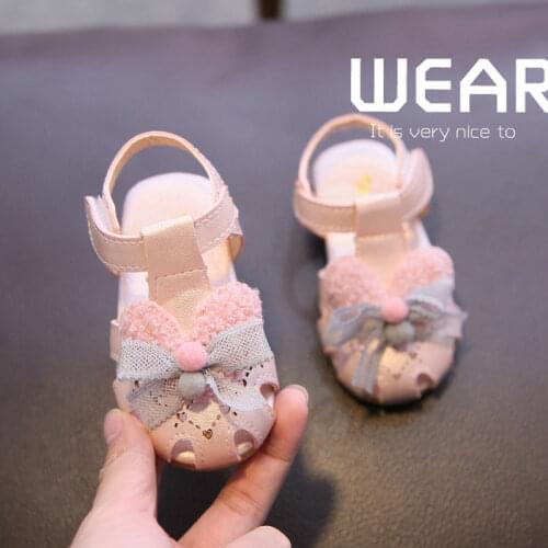 Summer New Style Childrens Sandals Girls Soft-Soled Non-Slip Sandals Childrens Princess Shoes Girls Sweet Casual Shoes