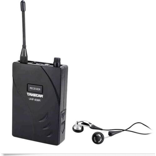 Hot cheap Single receiver UHF-938 Receiver wireless tour guide system Teach Train Takstar 938 Free shipping