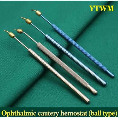 Microscopic ophthalmic instruments integrated spherical burning hemostatic device Beauty plastic hemostatic burning device