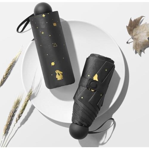Mini Umbrella 8K Windproof Pocket Five Folding Umbrella Rain Women Sun Anti Uv Parasol Umbrellas Guarda Chuva Travel Gift Sy054