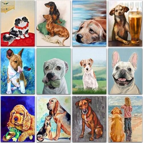 5D DIY Diamond Painting Kit animal dog Full Square&Round Diamond embroidery Cross stitch Diamond mosaic paint home decor art