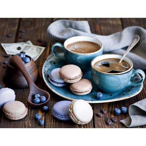 JMINE Div 5D Coffee Cup Time Full Diamond Painting cross stitch kits art High Quality Scenic 3D paint by diamonds