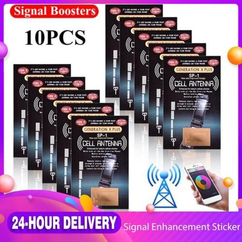 10pcs Cell phone signal enhancement stickers Enhanced Cell Phone Signal Boosters - The Latest SP-1 Antenna GENERATION X PLUS