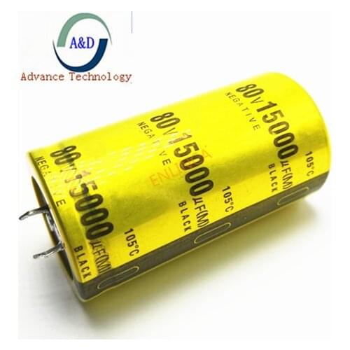 New good quality 80V 15000UF Radial DIP Aluminum Electrolytic Capacitors size 35*65 80V 15000UF Tolerance 20