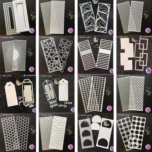 Panalisacraft 21 styles Rectangle Frame background Cutting Dies background diecut scrapbooking Album Paper Card Craft Embossing
