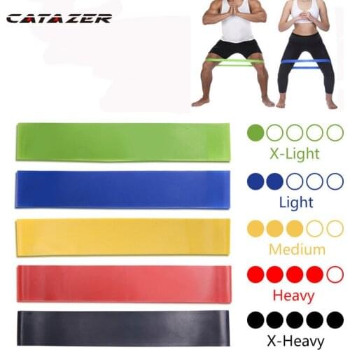 5 Colors Yoga Resistance Rubber Bands Indoor Outdoor Fitness Equipment 0.35mm-1.1mm Pilates Sport Training Workout Elastic Bands