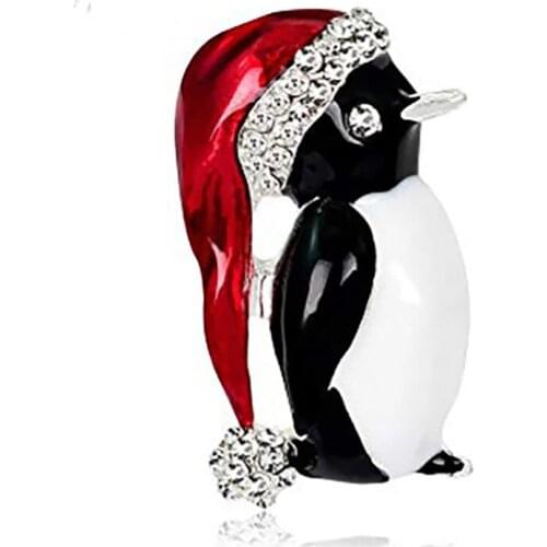 Christmas ornaments penguin brooch Christmas penguin brooch