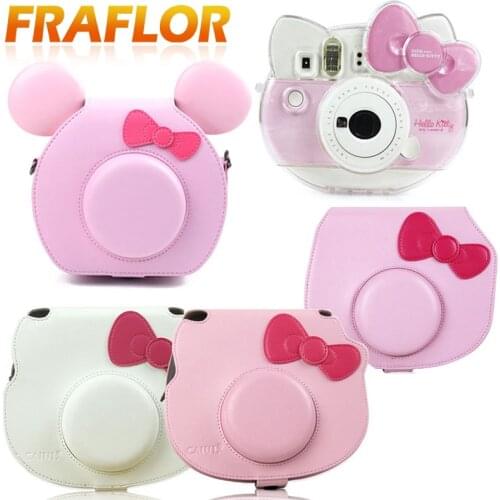 Pink And White Color Loose Machine Camera Bag TSUMTSUM/Mini KT Camera Bag Photo Protection Bag For Polaroid FujiFilm Instax