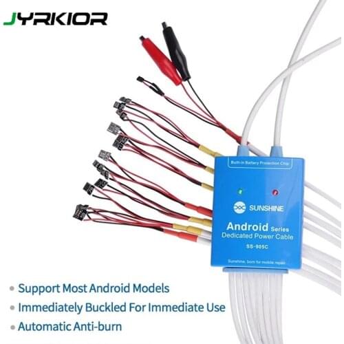 SS-905C Android One Button Boot Control Line For Huawei Xiaomi Samsung Meizu OnePlus OPPO Anti-Burn Test Cable Power Supply