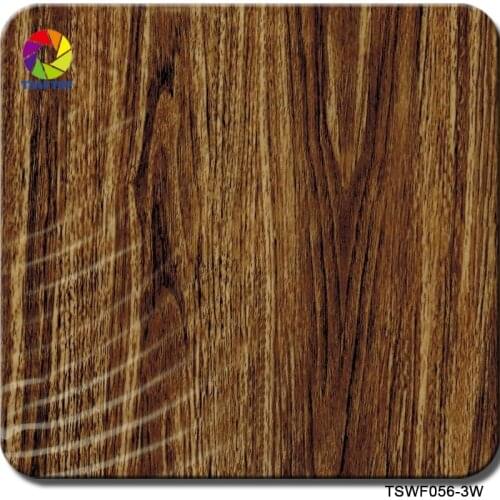 TSAUTOP Size 0.5m x 20m wood pattern hydro graphic film transfer water transfer printing film for aqua print WDF056-3W