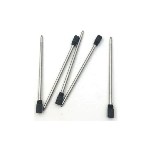 10Pcs 70mm High Quality blue black Metal Ballpoint Pen Refills
