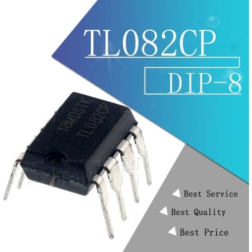 10pcs/lot TL082CP TL082CN TL082 Dual operational amplifier IC DIP-8