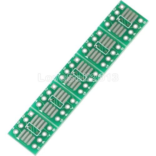 10PCS New Arrival SOP8 SO8 SOIC8 SMD to DIP8 Adapter PCB Board Converter Double Sides 0.65mm/1.27mm