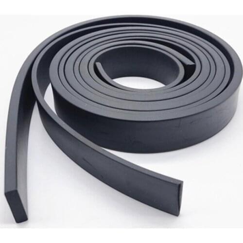 14mmx14mm rubber strip non-slip damping pad buffer stripe long narrow piece 300/500/1000/2000mm