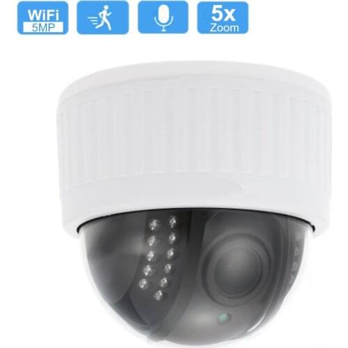 5MP PTZ Wifi Wireless IP Camera 1080P Pan Tilt Rotate 5X Optical Zoom Audio Home Security Surveillance CCTV Network Wifi Camera