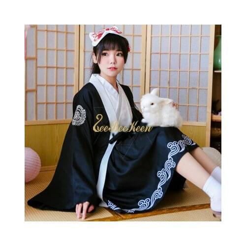 Anime Cosplay Costume Japanese warrior Women Red Dress Japanese Kimono For Halloween Christmas New Year Party suit For Adult