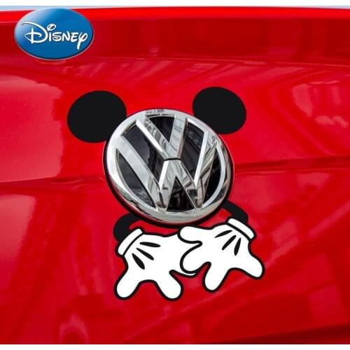 Disney Mickey Mouse Minnie Cute Cartoon Car Scratch Decoration Car Sticker Creative Funny Simple Cartoon Car Decoration