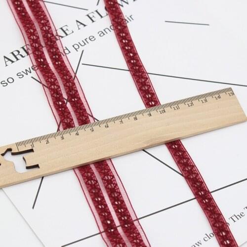 3Yard 10mm 25mm Colourful Stretch Lace Trim Ribbon For Underwear Bra Materials DIY Sewing Craft Elastic Band Garment Accessories