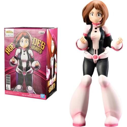 Bandai My Hero Academia Figure Action Toy Figure AGE OF HEROES Uravity Anime Hand-run Genuine Model Ornaments Toys for Children
