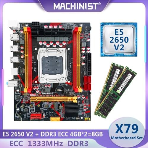 X79 desktop motherboard LGA 2011 set kit with Intel xeon E5 2620 V2 processor and 16G(4*4G) DDR3 RAM memory mainboard E5 3.3G