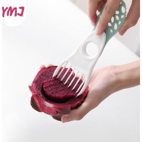 Kitchen Accessories 5In1 Avocado Slicer Shea Corer Butter Fruit Peeler Cutter Pulp Separator Press Plastic Knife Vegetable Tools