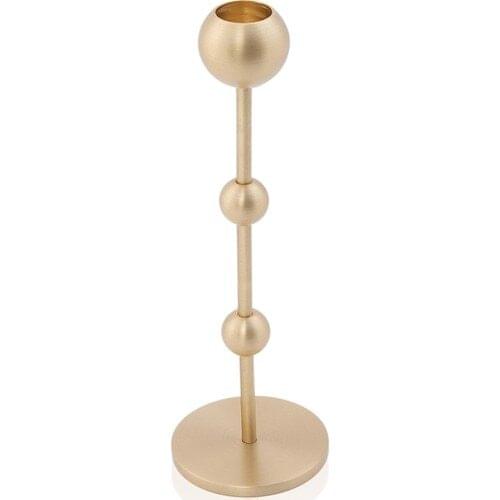 Lukrea Brass Long Bulk Candlestick Dubai Small Size
