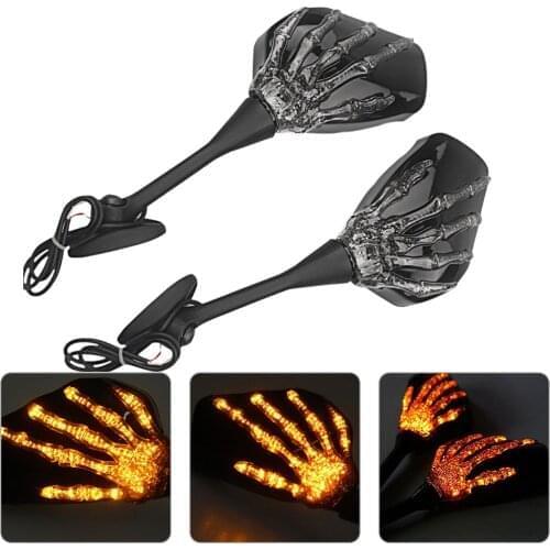Motorcycle Rearview Mirrors LED Turn Signal For Honda CBR600RR CBR1000RR CBR250R CBR300R 2003-Later Accessories