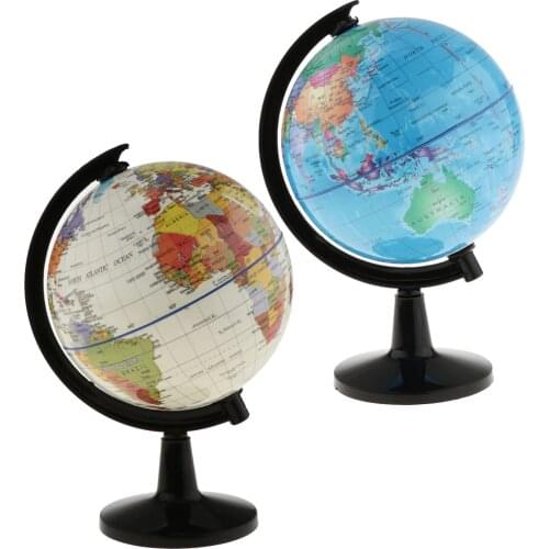 Desktop Sphere Globe World Globe Model World Map for Home Office Geography Teaching Decor Students Teaching Aids Kids Toy