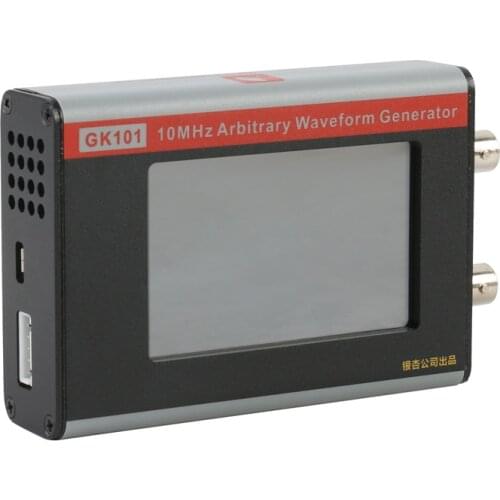 NEW black Color GK101 English version LCD touch screen DDS arbitrary waveform generator function signal generator 80MSa/s 10MHz