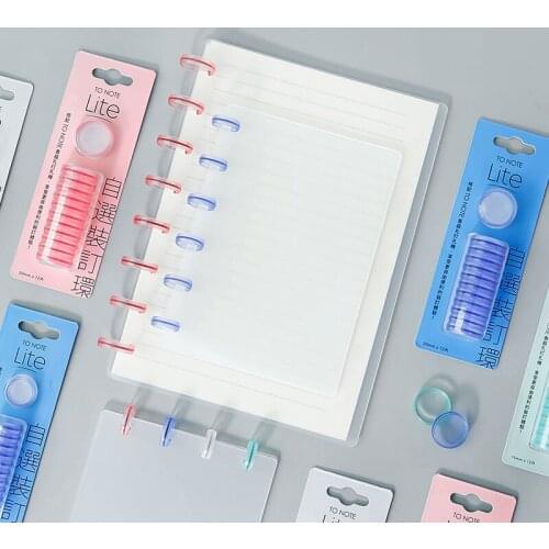 A4/A5/A6 Notebook Covers Mushroom Hole Binding Buckle Discbound Discs Ring Suitable for Loose Leaf Notepad Planner Diary Book