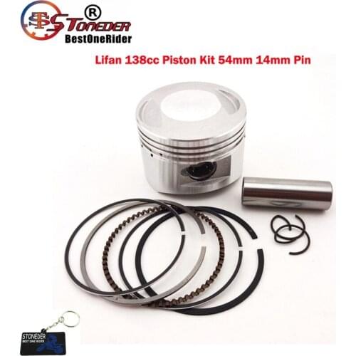STONEDER 54mm Piston 14mm Pin For Chinese Lifan 138cc Engine Pit Dirt Trail Bike ATV Quad