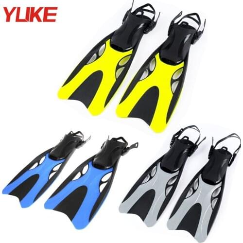 Professional Swimming Shoes Adult Adjustable Scuba Diving Fins Silicone Long Submersible Snorkeling Foot Monofin Diving Flippers