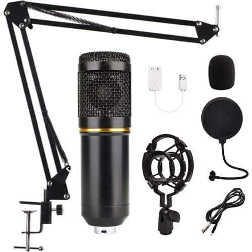 Professional BM 800 Microphone Condenser Vocals Recording Microphone for YouTube Video Skype Chatting Gaming Podcast BM800 Mic