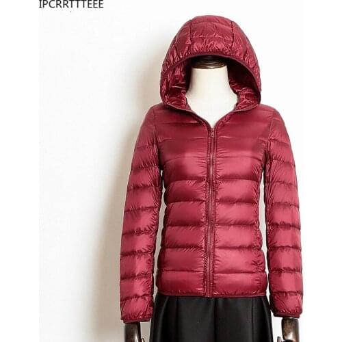 Down Jacket Women Coat Autumn Winter 2020 Spring Jackets for Warm Quilted Parka Ladies and Light 2021 Female Ultralight Hooded