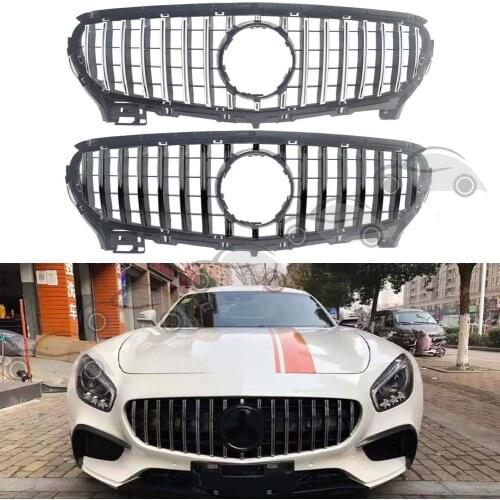 Car Front Racing Facelift Grill Upper Bumper Grilles For Mercedes-Benz AMG GT Coupe 2015 2016 2017