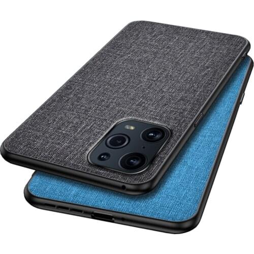 Luxury Fabric Cloth Phone Cases For OPPO Find X3 Pro Find X2 Pro Reno 2 3 4 5 Pro A52 A53 A72 A73 Slim Soft Bumper Hard PC Cases