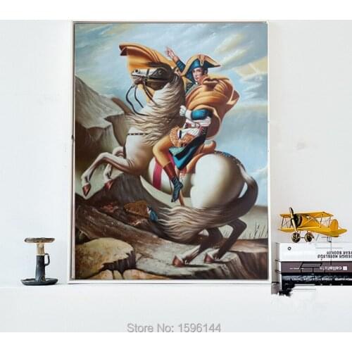 Hand-painted Oil Painting on canvas Classical figures Napoleon Painting Modern Home Canvas Wall Living Room Decor Art Picture