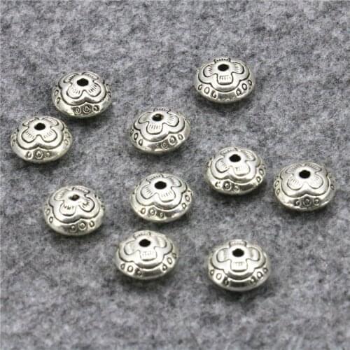 10PCS Lucky DIY Finding Loose Copper Round Abacus Beads Ball Carved Accessory Jewelry Making Girls Metal Gifts Crafts 6x10mm