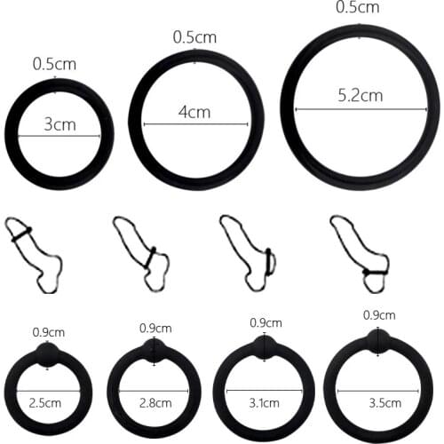 Silicone Penis Ring Ejaculation Delay Cock Rings Dick Erection Cockring Male Chastity Adult Sex Toys For Men Lock Sperm Trainer