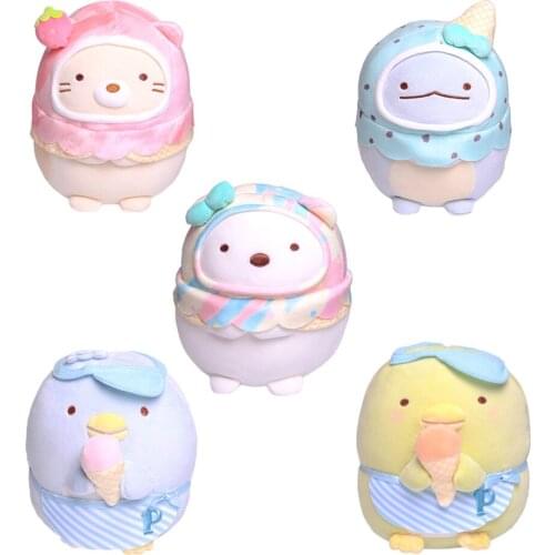 Cute Ice Cream Party Plush Toy Japan Anime San-X Corner Bio Plush Doll Kawaii Sumikko Gurashi Pillow Room Decor Doll Girls Gifts