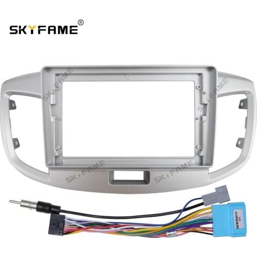 SKYFAME Car Frame Cable For SUZUKI WAGON R 2015 Android Big Screen Dask Kit Fascia Frame Line