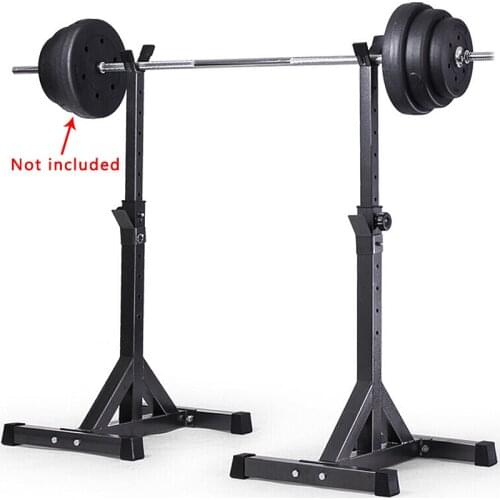 Steel Barbell Stand Weight Lifting Split Barbell Squat Rack Stand Adjustable Height Barbell Semi-Frame Indoor Fitness Equipment