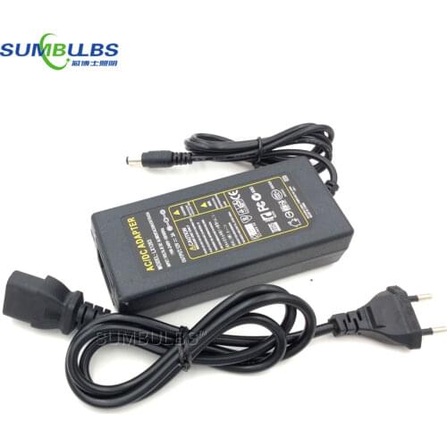 AC 110V/ 220V to DC 12V Plug Transformer 3A 4A 5A 6A Power Supply 30W 40W 50W 70W US EU UK Plug Cord Driver for LED Light Strip