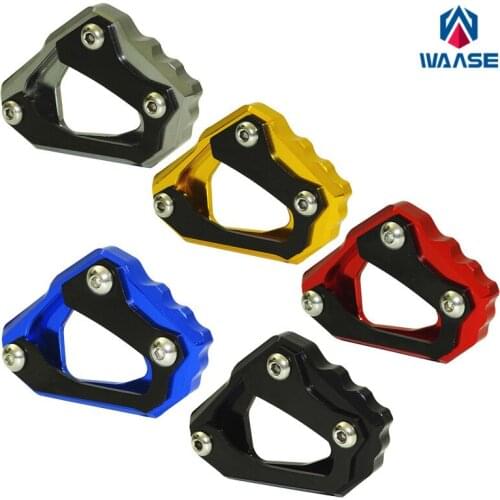 Waase MT10 FZ10 16-18 Motorcycle Kickstand Foot Side Stand Extension Pad Support Plate For Yamaha MT-10 FZ-10 2016 2017 2018