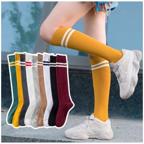 Sexy Socks Striped Long Socks Women Stockings Warm Thigh High Stockings Ladies Girls New Fashion Striped Knee Socks Women