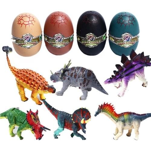 DIY 3D Jigsaw Puzzle Installing Dinosaur Eggs Assembly Toy Animal Model Jurassic Period Tyrannosaurus Rex Birthday Gift for Kids